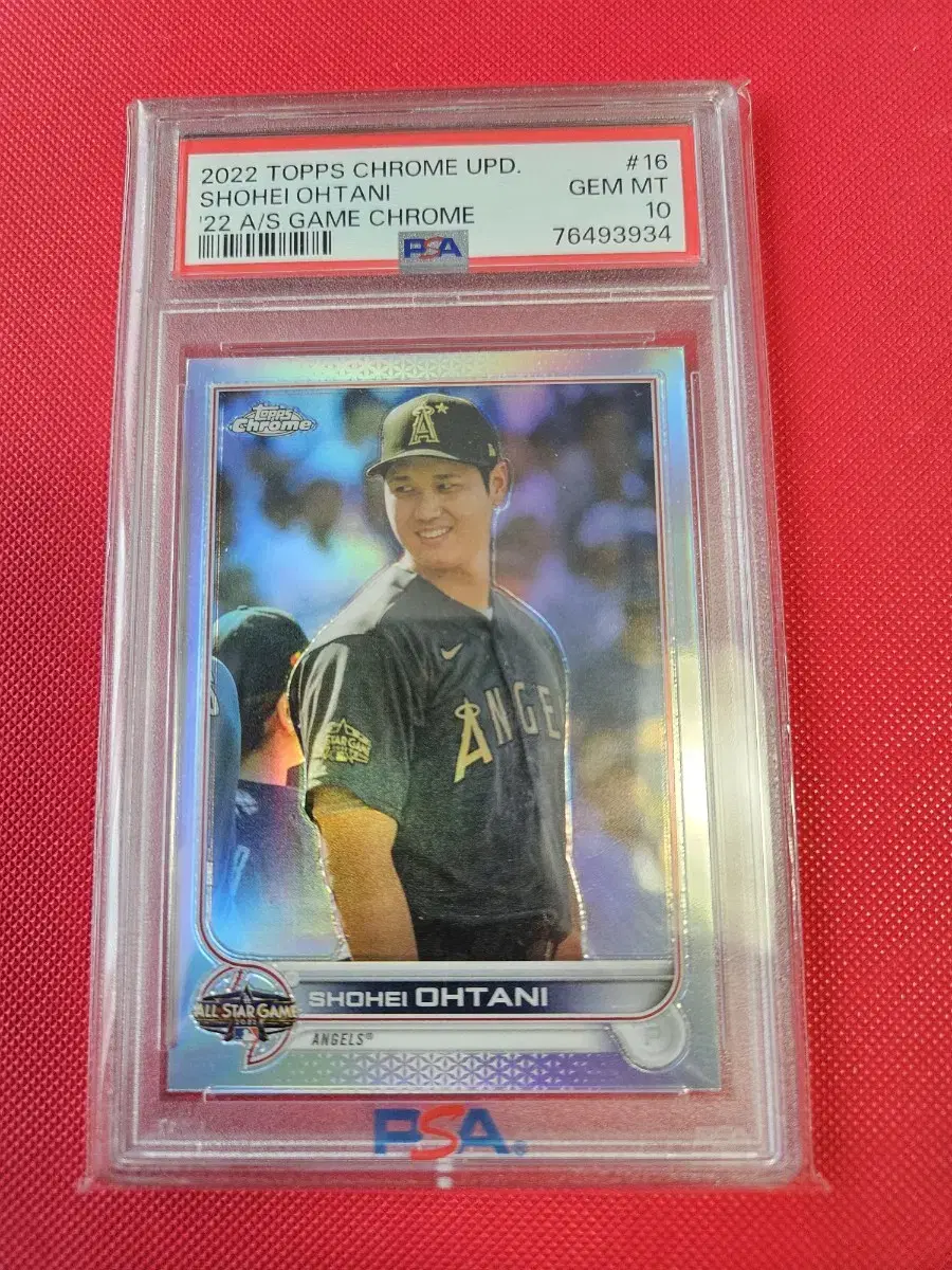 오타니 2022 Topps Chrome 올스타크롬 PSA 10등급 카드